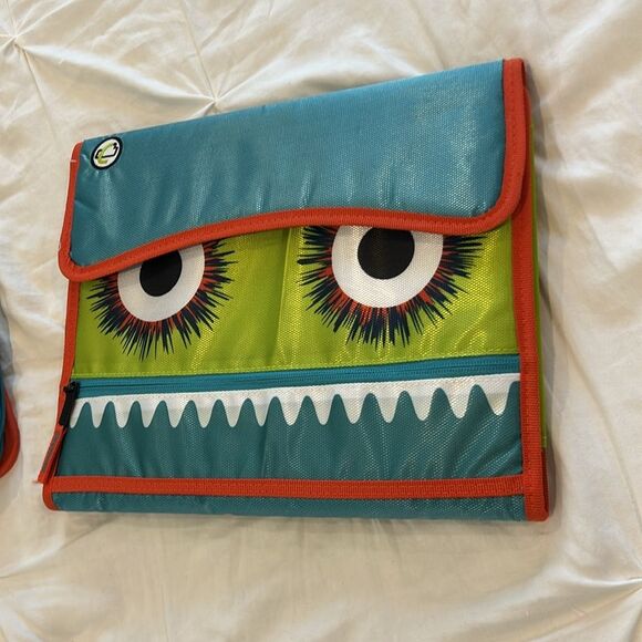 Case-it The Sidekick Monster 3-Ring Binder with 5 Tabs Accordion Expanding File - Picture 2 of 13